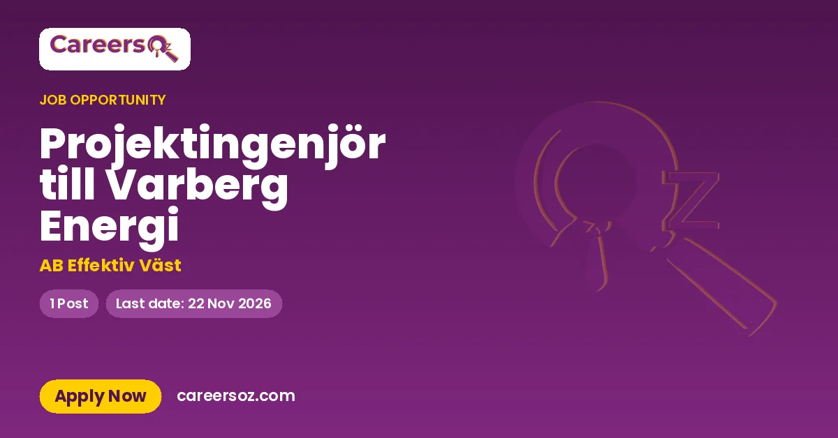 Projektingenjör till Varberg Energi – AB Effektiv Väst
