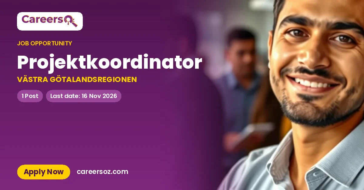Projektkoordinator – VÄSTRA GÖTALANDSREGIONEN