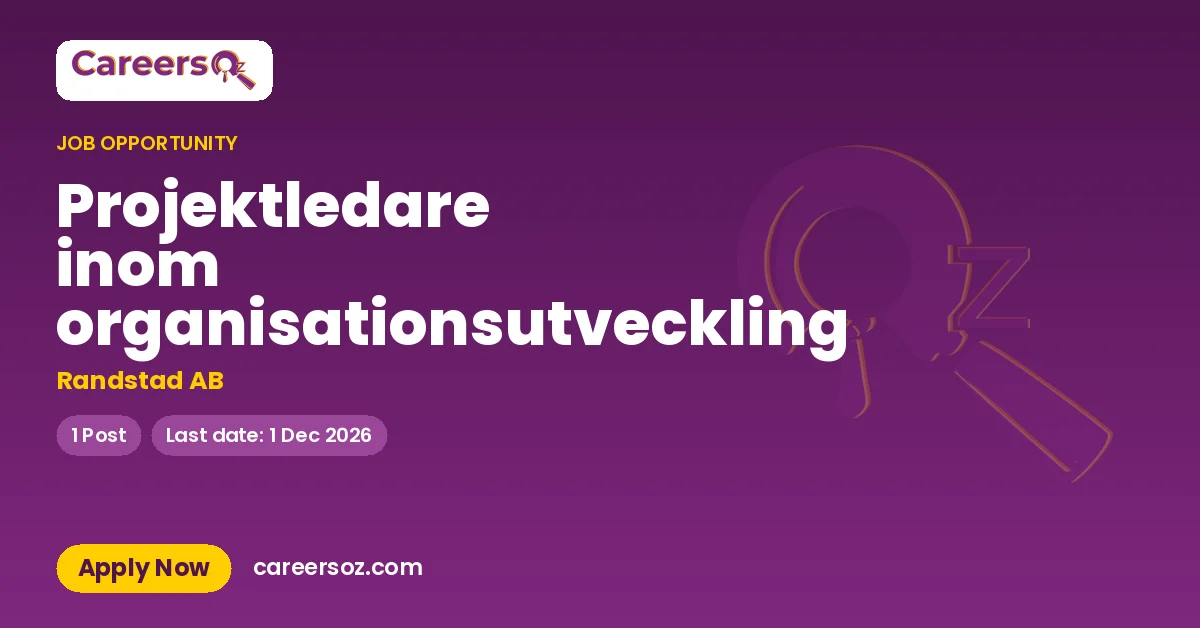 Projektledare inom organisationsutveckling – Randstad AB