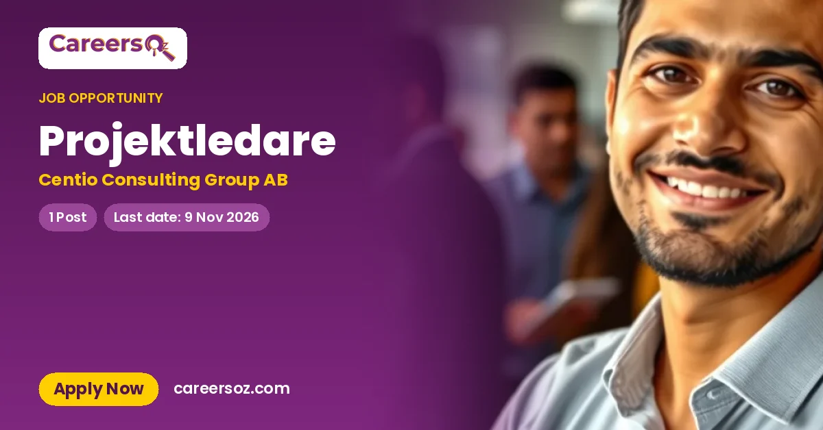 Projektledare – Centio Consulting Group AB