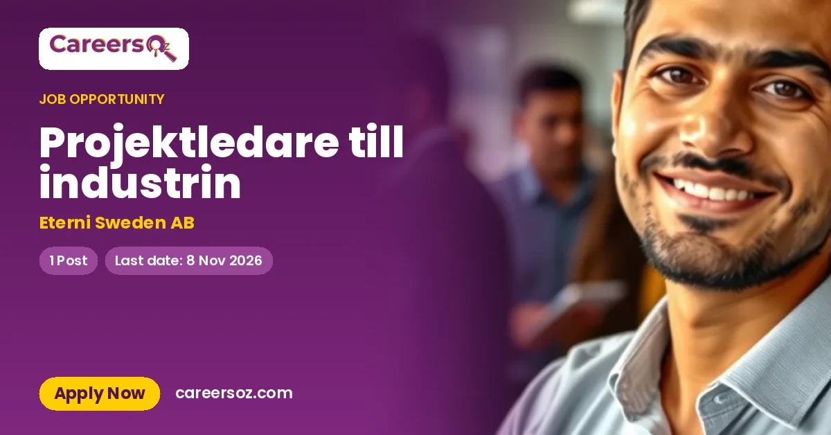 Projektledare till industrin – Eterni Sweden AB