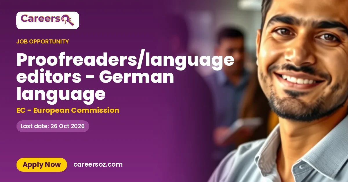 Proofreaders/language editors - German language – EC - European Commission