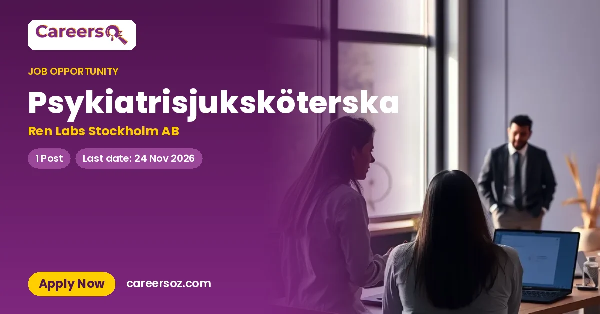Psykiatrisjuksköterska – Ren Labs Stockholm AB