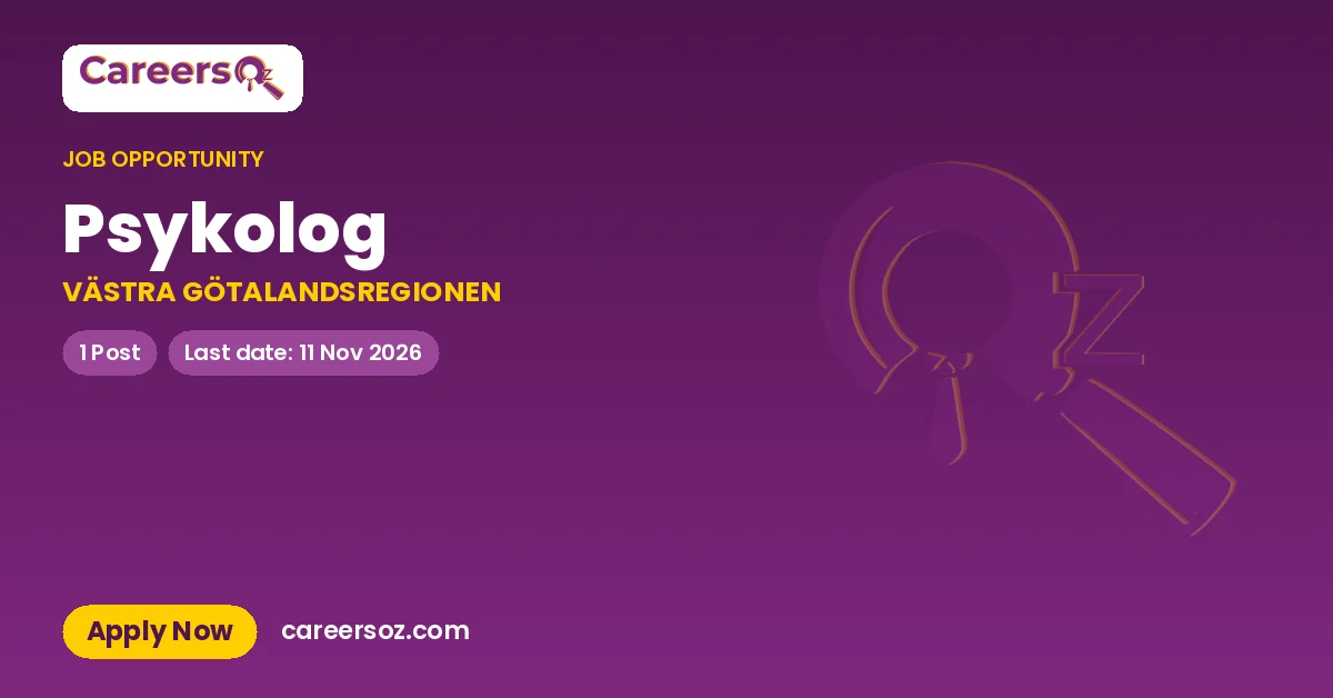 Psykolog – VÄSTRA GÖTALANDSREGIONEN