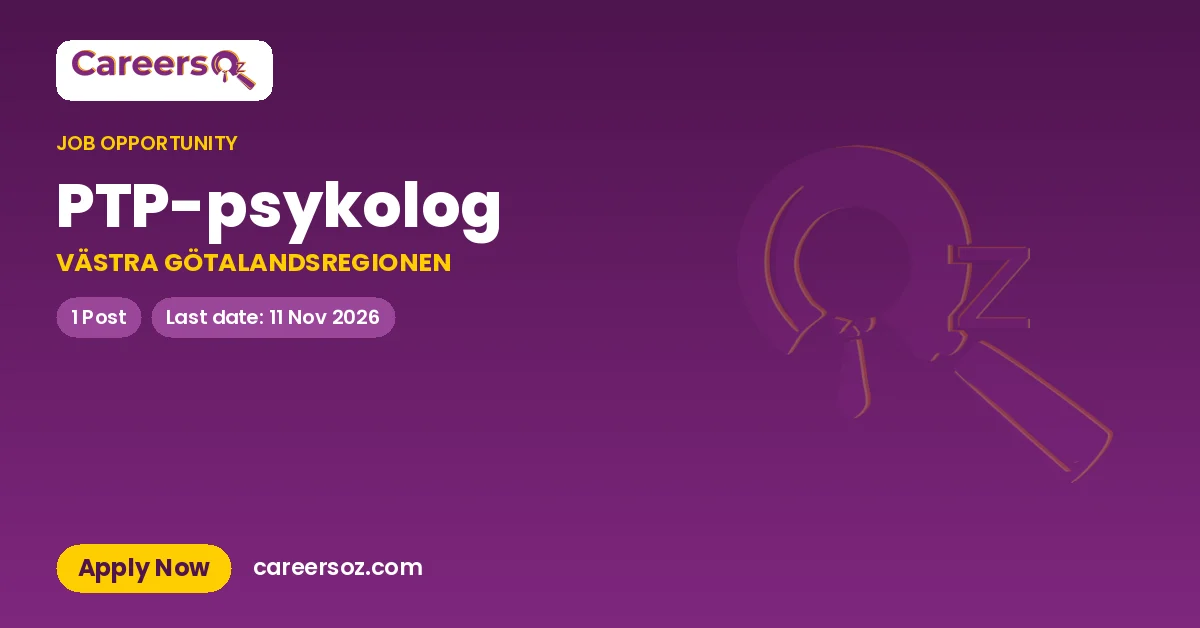 PTP-psykolog – VÄSTRA GÖTALANDSREGIONEN