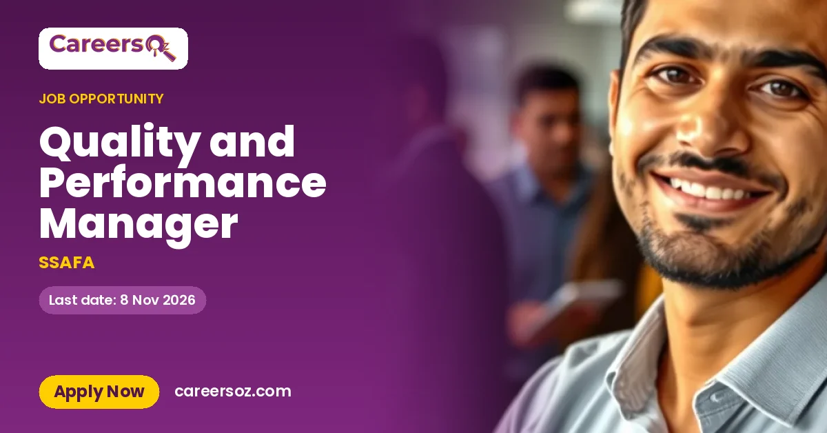 Quality and Performance Manager – SSAFA