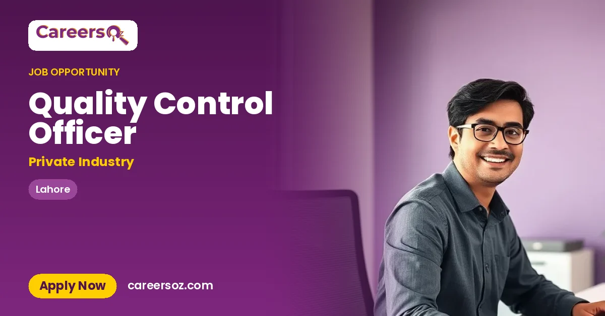 Quality Control Officer – Private Industry