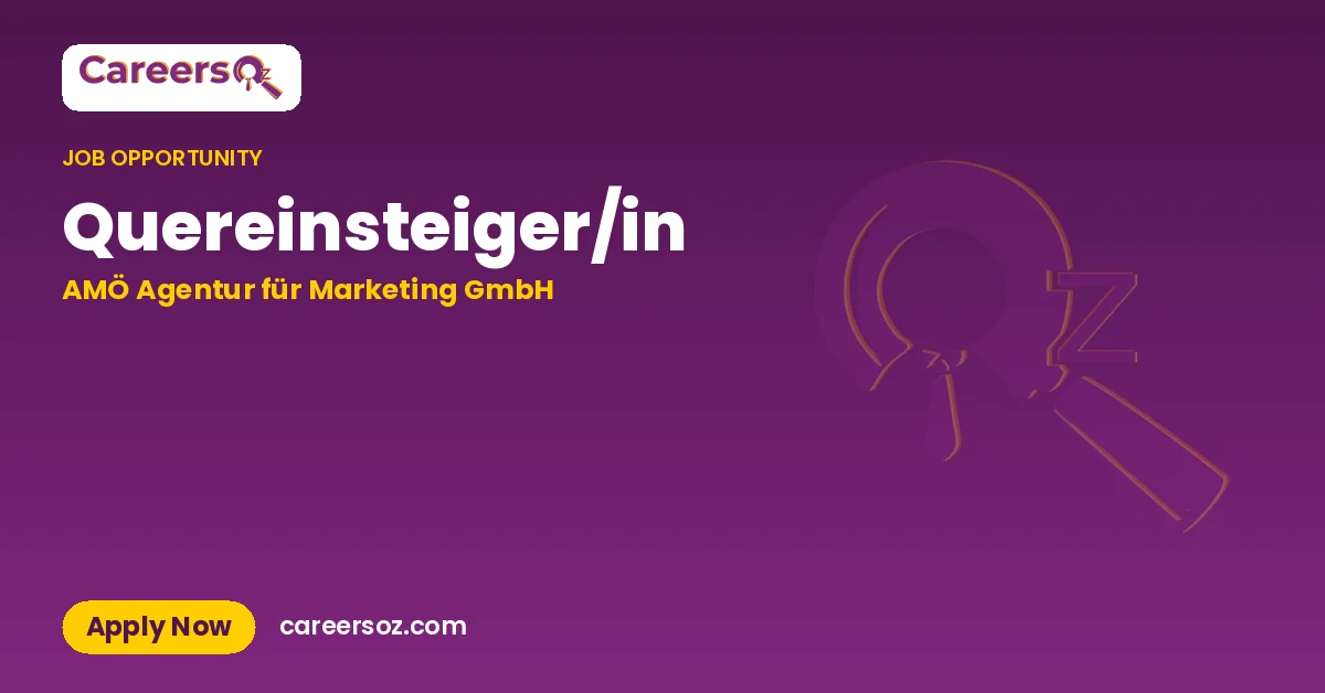 Quereinsteiger/in – AMÖ Agentur für Marketing GmbH
