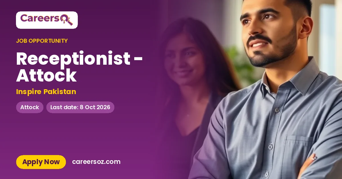 Receptionist - Attock – Inspire Pakistan