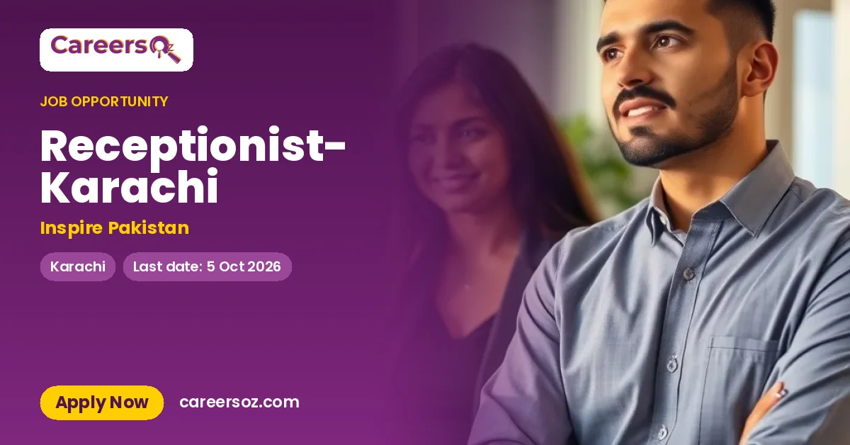 Receptionist- Karachi – Inspire Pakistan