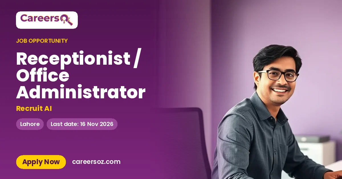 Receptionist / Office Administrator – Recruit AI