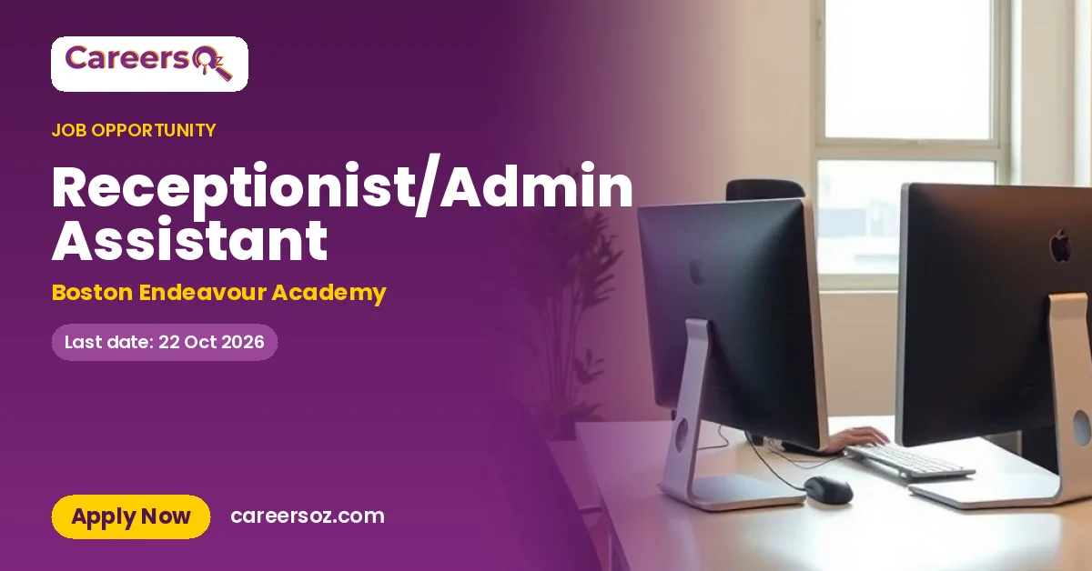 Receptionist/Admin Assistant – Boston Endeavour Academy