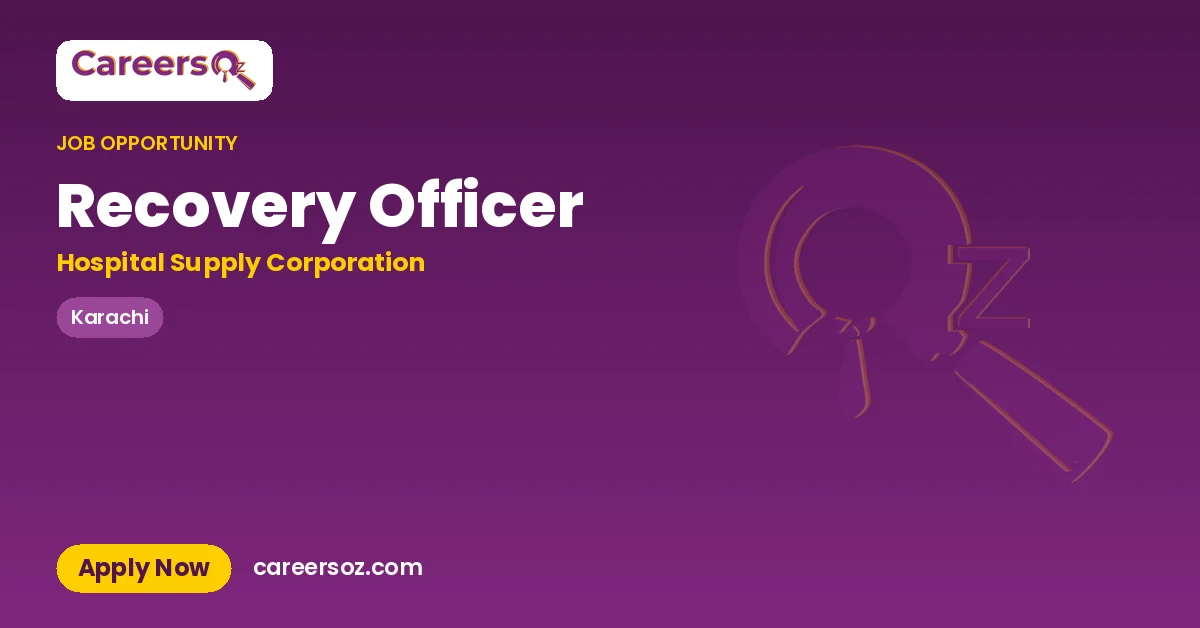 Recovery Officer – Hospital Supply Corporation