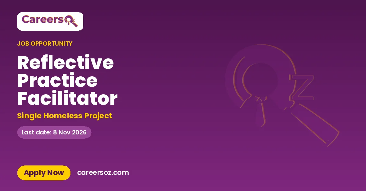 Reflective Practice Facilitator – Single Homeless Project