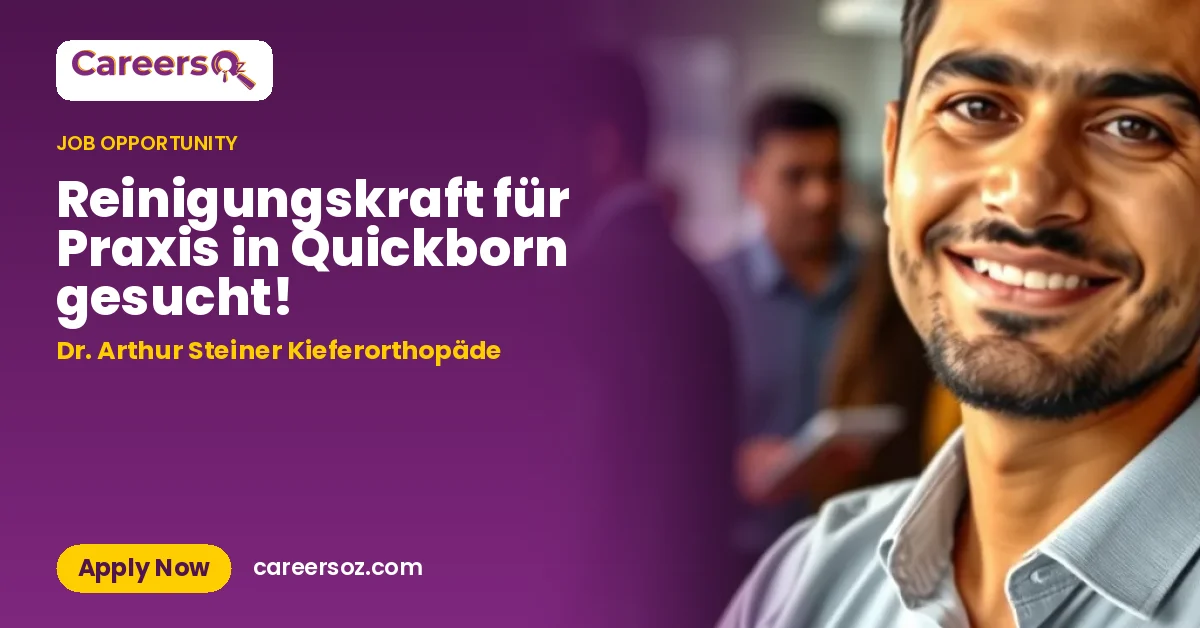 Reinigungskraft für Praxis in Quickborn gesucht! – Dr. Arthur Steiner Kieferorthopäde