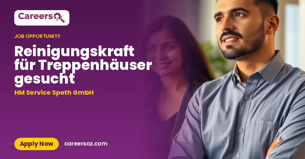 Reinigungskraft für Treppenhäuser gesucht – HM Service Speth GmbH