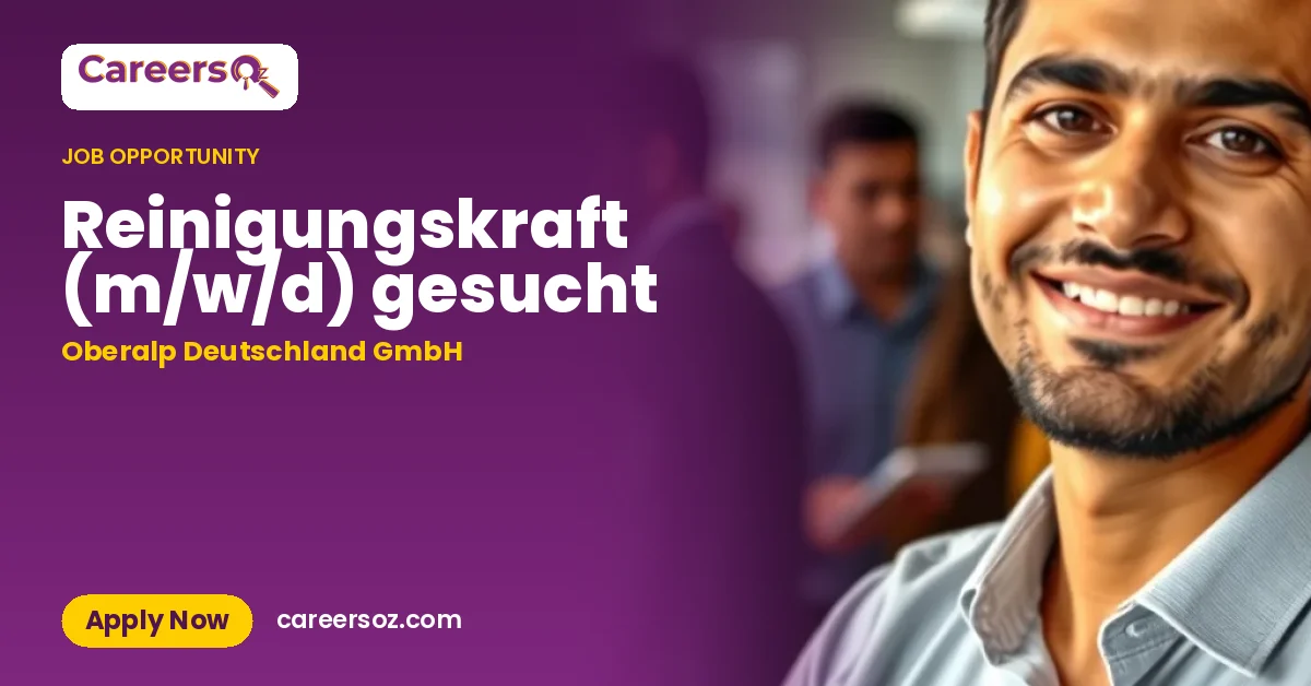 Reinigungskraft (m/w/d) gesucht – Oberalp Deutschland GmbH