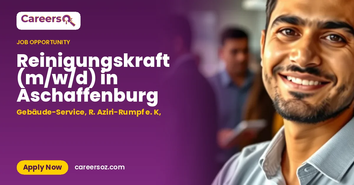 Reinigungskraft (m/w/d) in Aschaffenburg – Gebäude-Service, R. Aziri-Rumpf e. K,