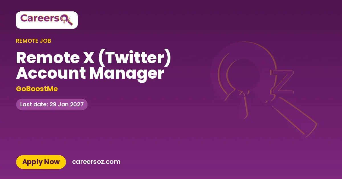 Remote X (Twitter) Account Manager – GoBoostMe
