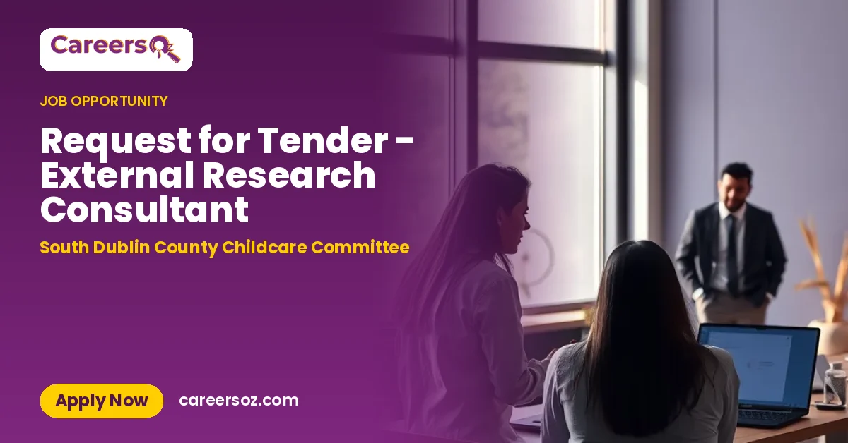 Request for Tender - External Research Consultant – South Dublin County Childcare Committee