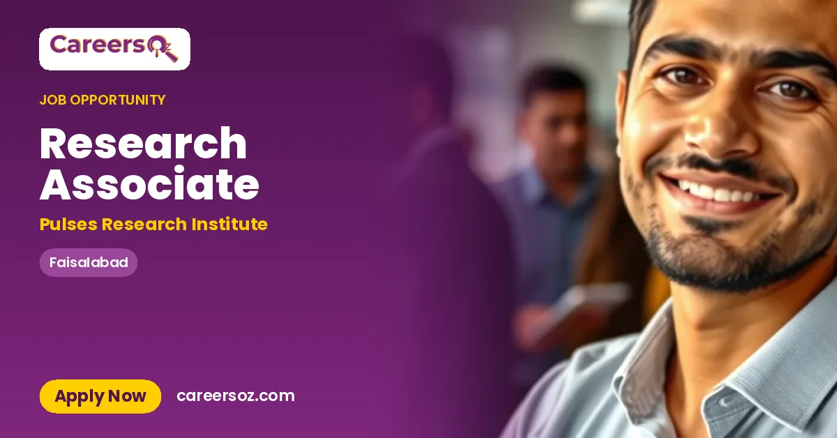 Research Associate – Pulses Research Institute