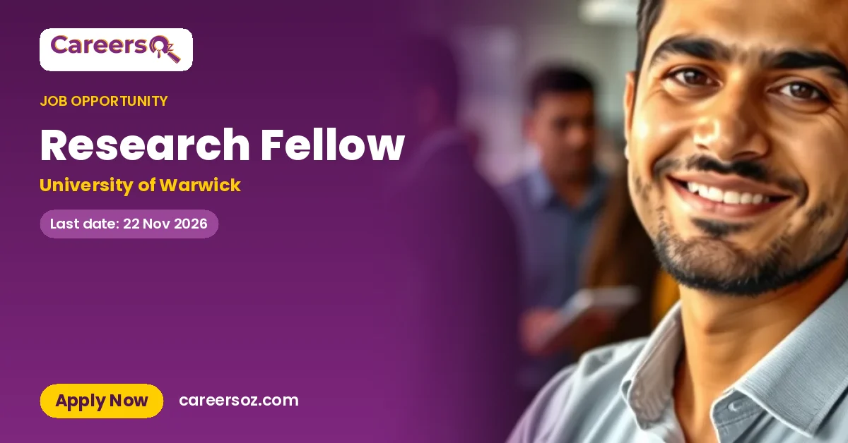 Research Fellow – University of Warwick