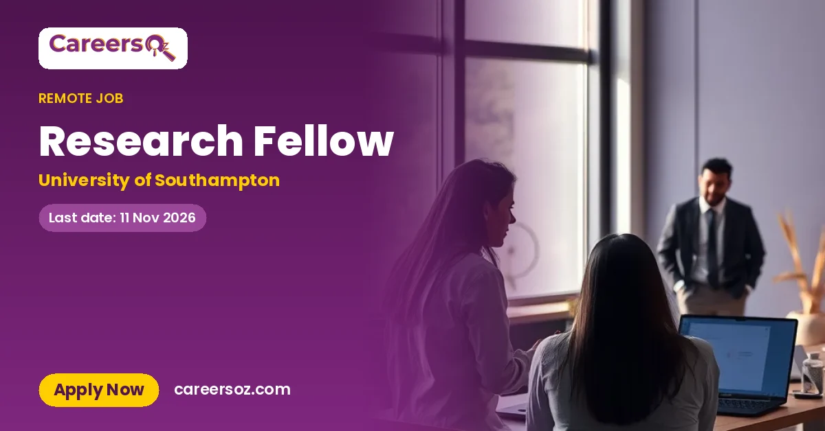 Research Fellow – University of Southampton