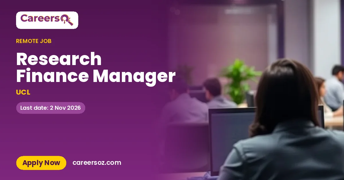 Research Finance Manager – UCL