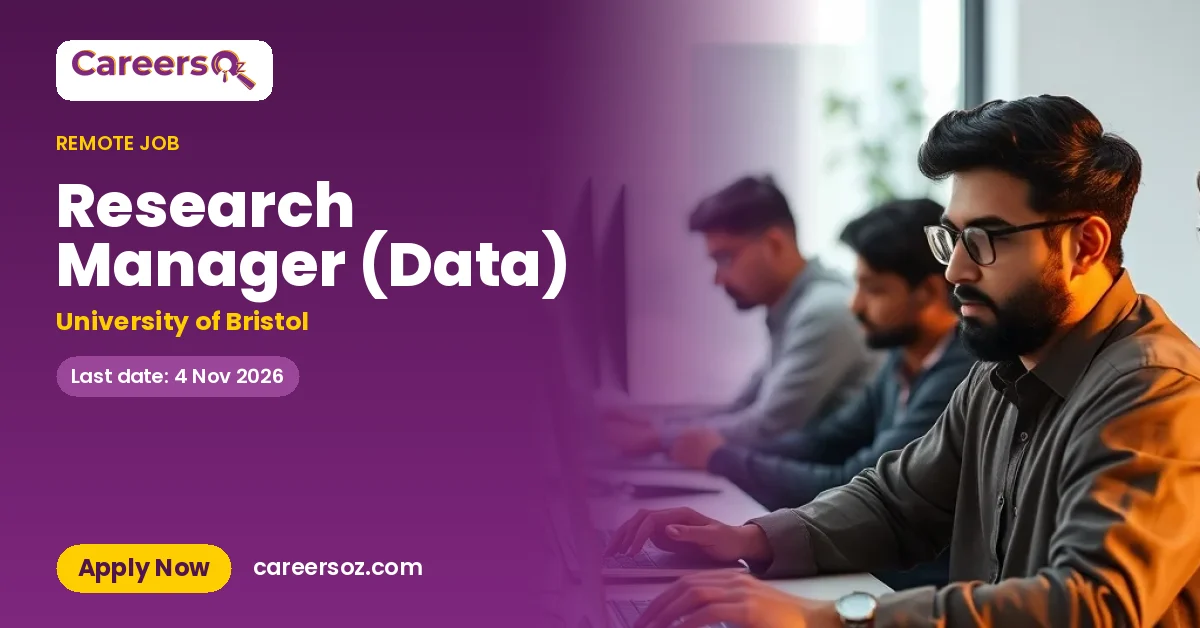 Research Manager (Data) – University of Bristol