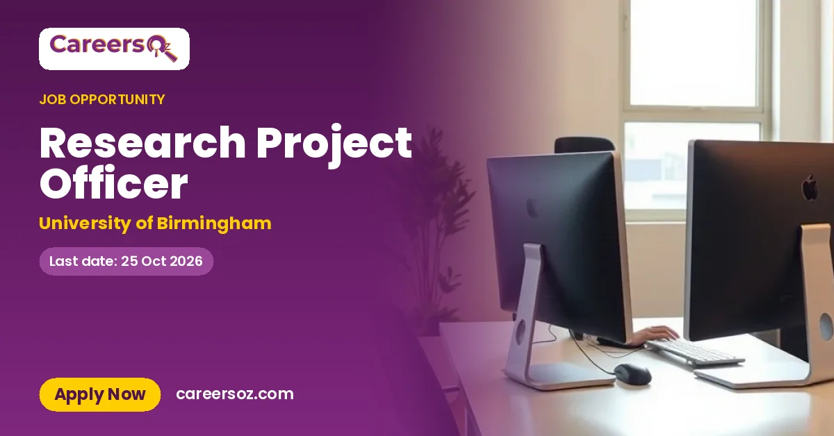 Research Project Officer – University of Birmingham