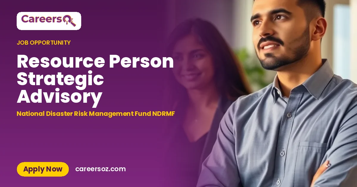 Resource Person Strategic Advisory – National Disaster Risk Management Fund NDRMF