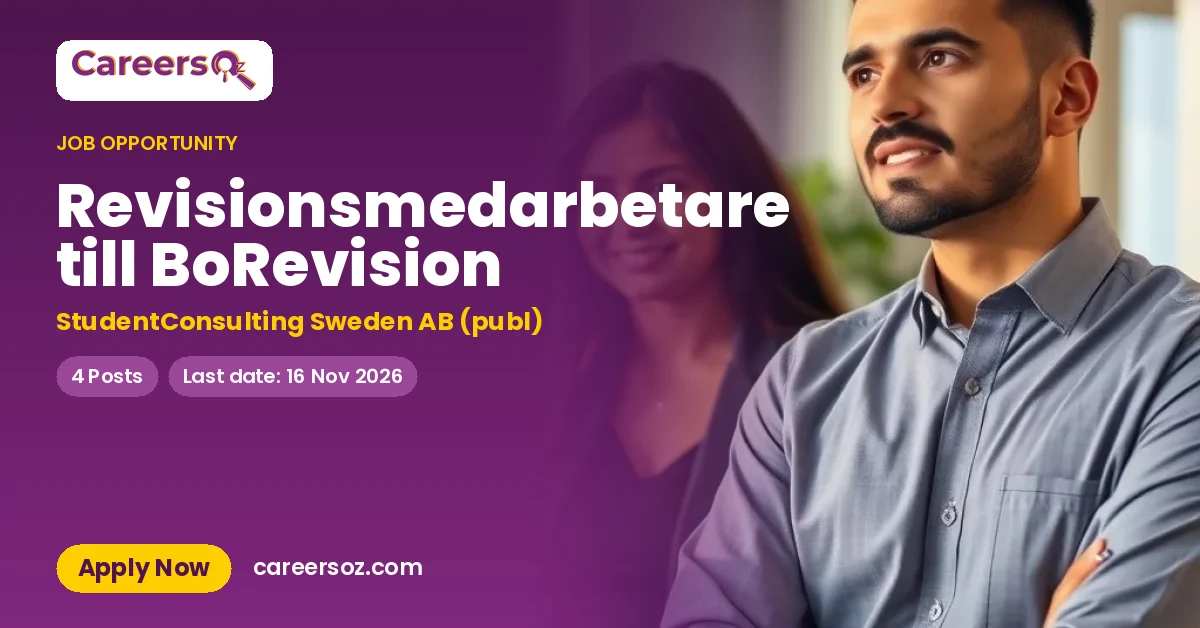 Revisionsmedarbetare till BoRevision – StudentConsulting Sweden AB (publ)
