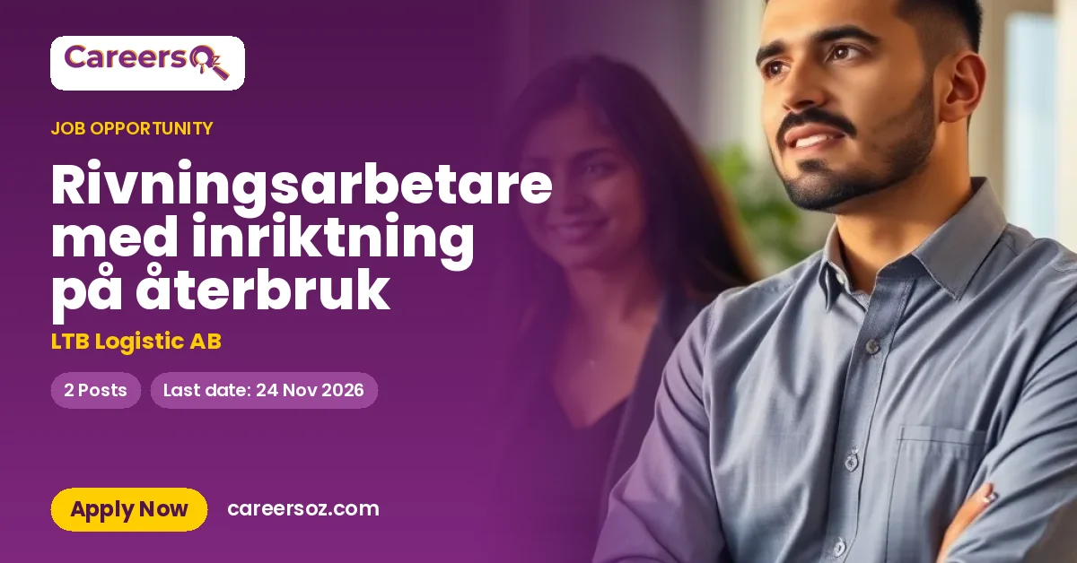 Rivningsarbetare med inriktning på återbruk – LTB Logistic AB