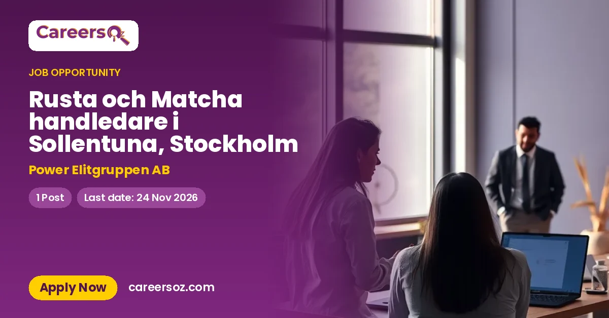 Rusta och Matcha handledare i Sollentuna, Stockholm – Power Elitgruppen AB