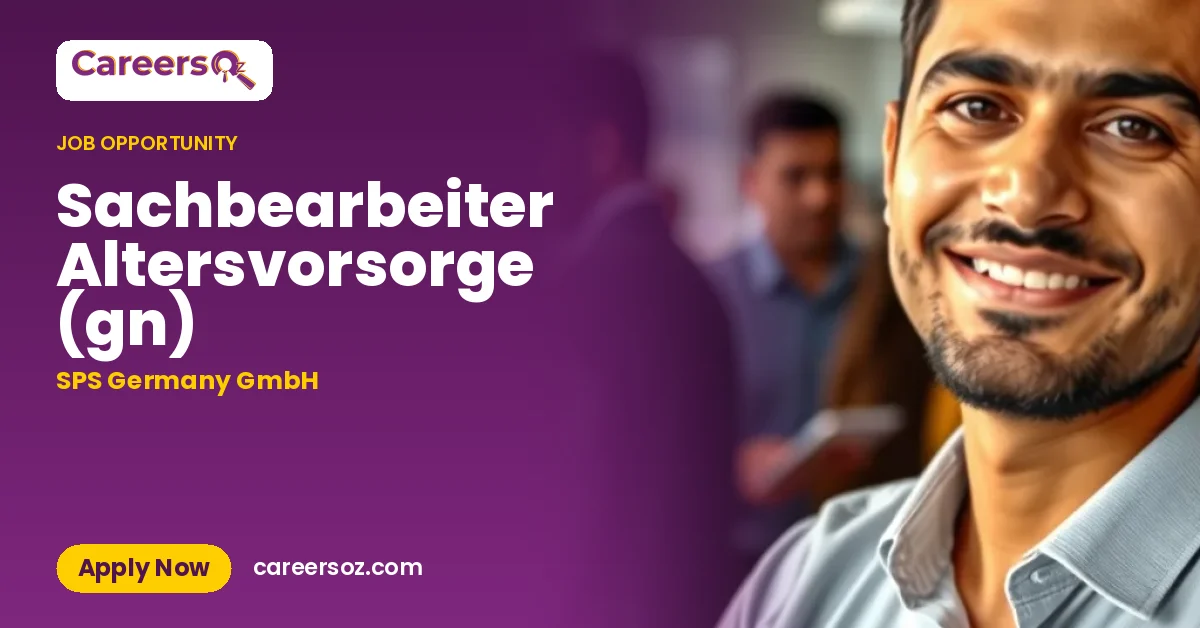 Sachbearbeiter Altersvorsorge (gn) – SPS Germany GmbH