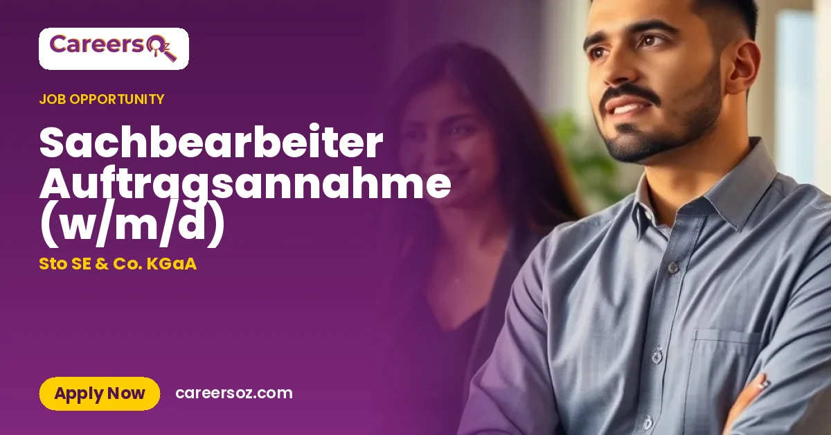 Sachbearbeiter Auftragsannahme (w/m/d) – Sto SE & Co. KGaA