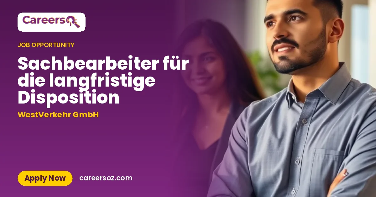 Sachbearbeiter für die langfristige Disposition – WestVerkehr GmbH