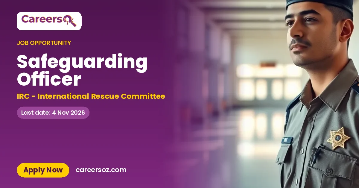 Safeguarding Officer – IRC - International Rescue Committee