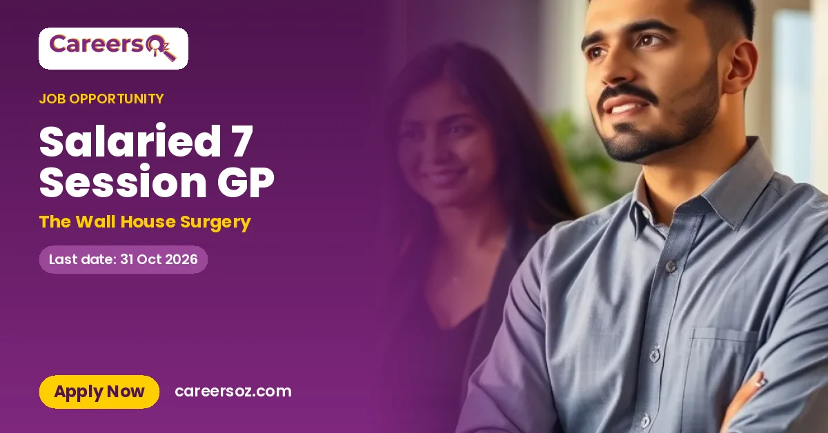 Salaried 7 Session GP – The Wall House Surgery