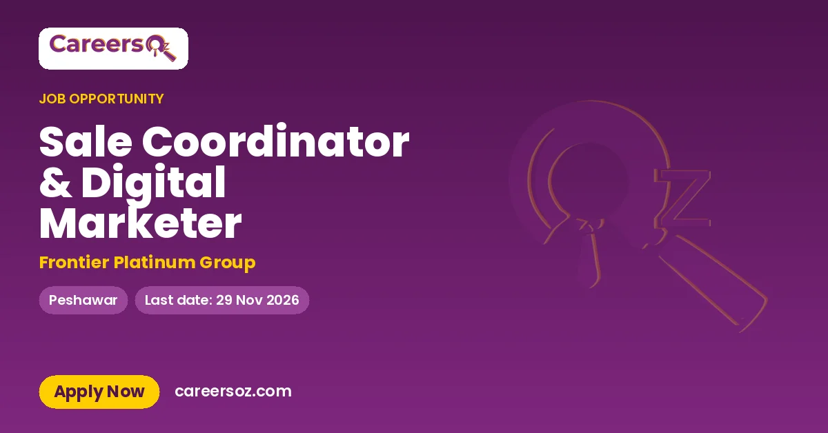 Sale Coordinator & Digital Marketer – Frontier Platinum Group
