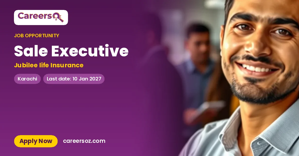Sale Executive – Jubilee life Insurance