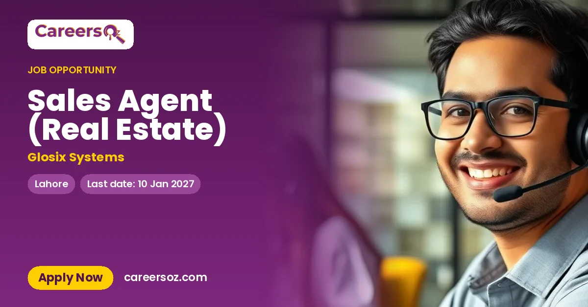 Sales Agent (Real Estate) – Glosix Systems