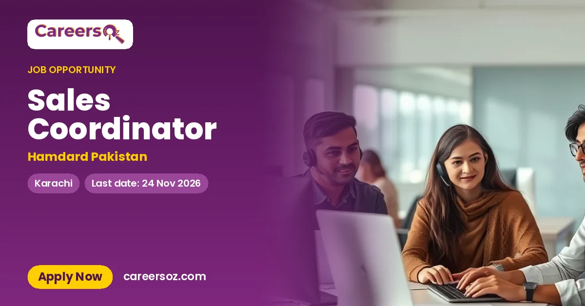 Sales Coordinator – Hamdard Pakistan