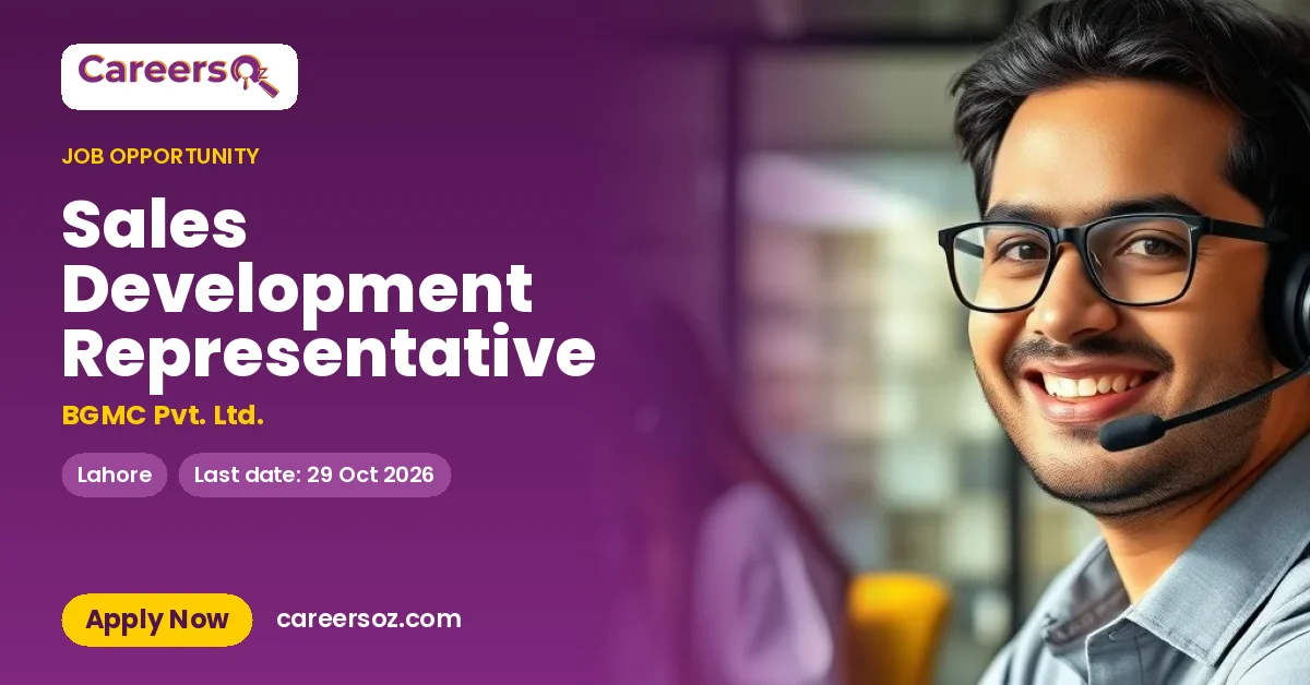 Sales Development Representative – BGMC Pvt. Ltd.