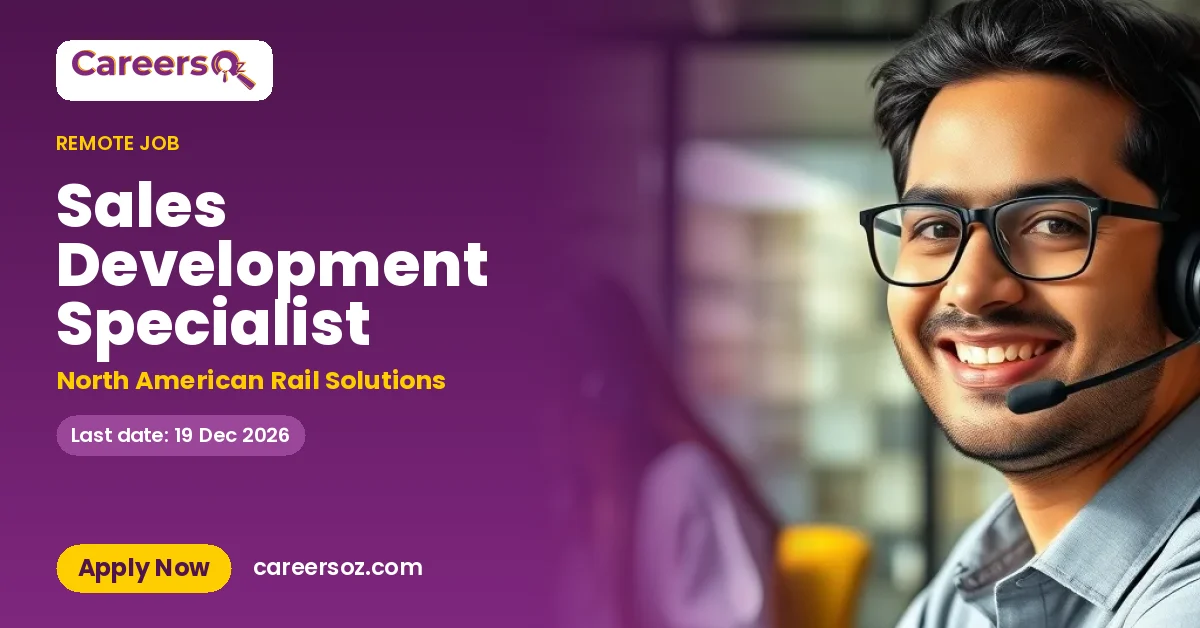 Sales Development Specialist – North American Rail Solutions