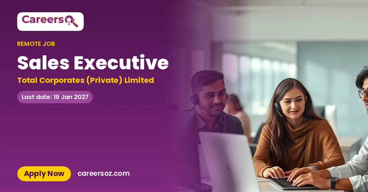 Sales Executive – Total Corporates (Private) Limited