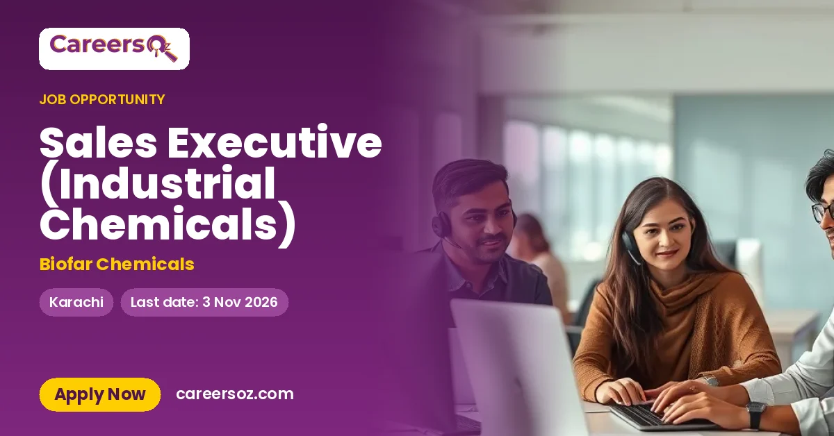 Sales Executive (Industrial Chemicals) – Biofar Chemicals