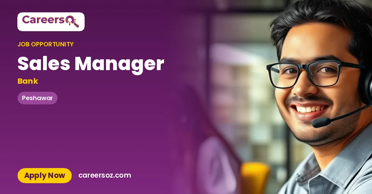Sales Manager – Bank