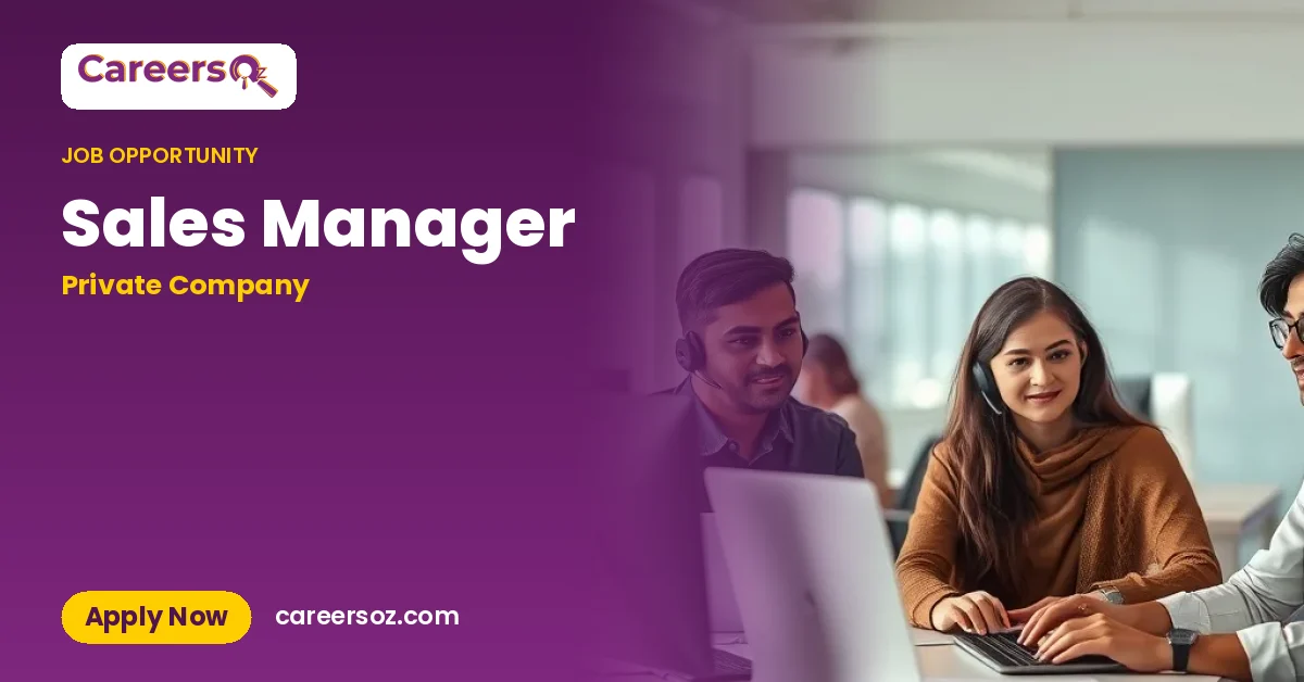 Sales Manager – Private Company