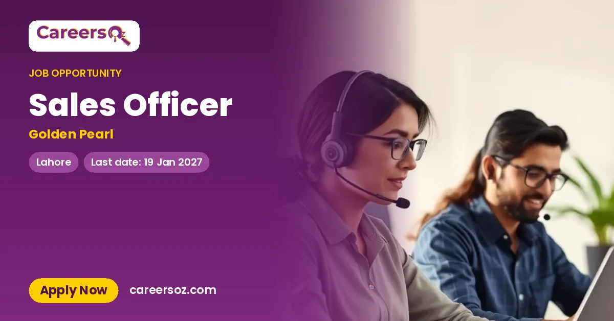 Sales Officer – Golden Pearl